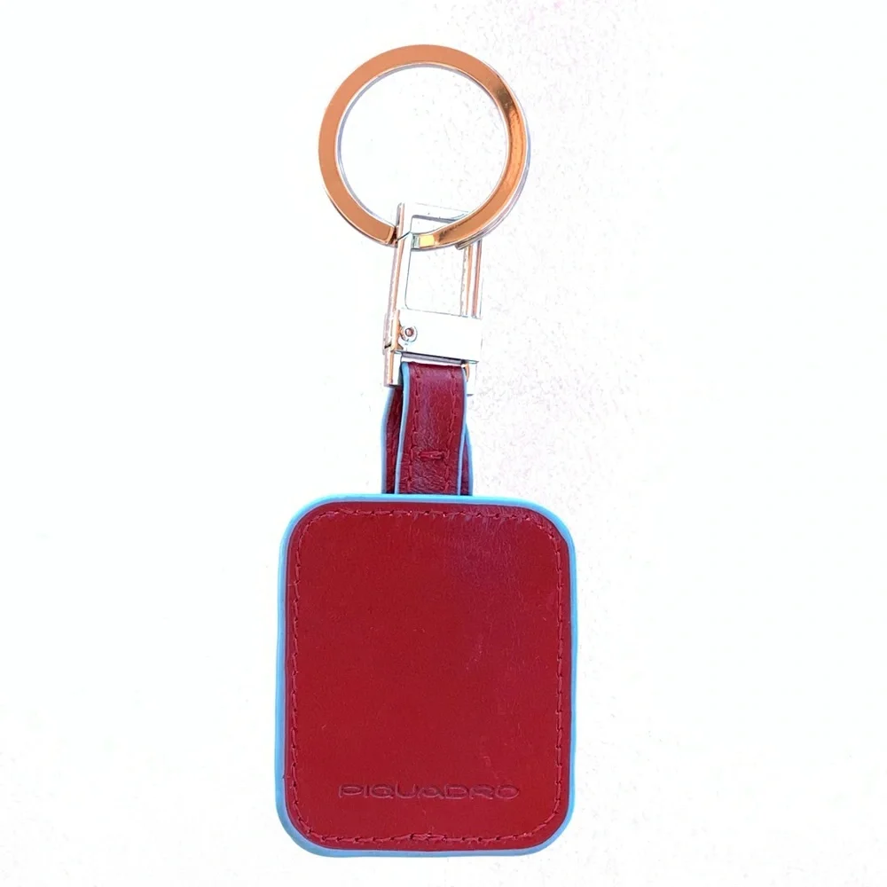 Piquadro Red and Blue Key Fob